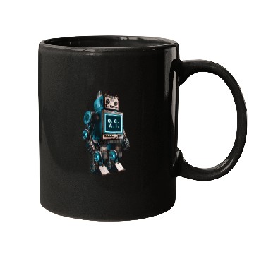 Discover OG AI Robot Art Mugs