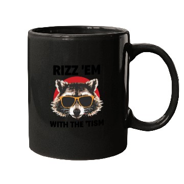 Discover Rizz God: Autism Awareness Opossum Mugs