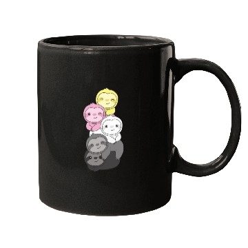 Discover Queerplatonic Flag Pride Lgbtq Cute Sloth Mugs