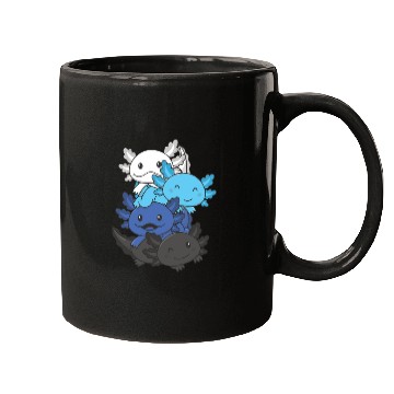 Discover Transmasc Flag Pride Lgbtq Cute Axolotl Stack Mugs
