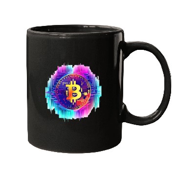 Discover Vaporwave Bitcoin Digital Currency Coin Crypto Tra Mugs