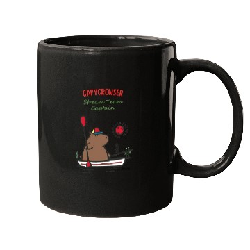 Discover Captain Capy: Nautical Capybara Canoe Adventure Mugs