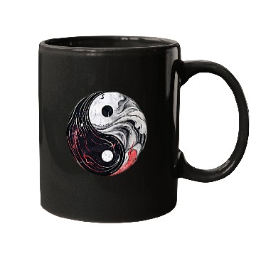 Discover Yin Yang Red Black and White Mugs