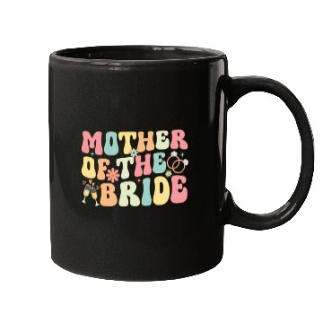 Discover Mother Of The Bride Groovy Bridal Party Mom Mugs