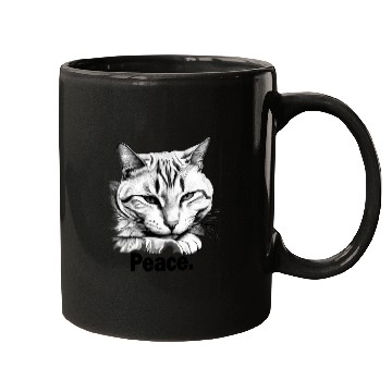 Discover Peaceful Tabby Art Mugs