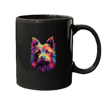 Discover Watercolor Colorful Australian Terrier Mugs
