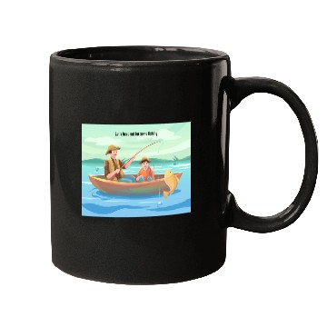 Discover Fishing Adventure Design Mugs