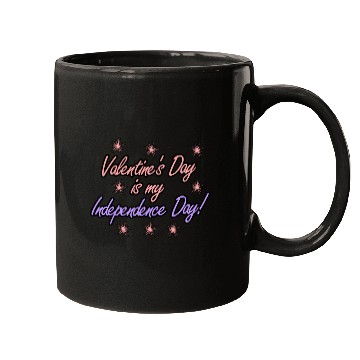 Discover Single Alone Lonely valentine's day joke Mugs