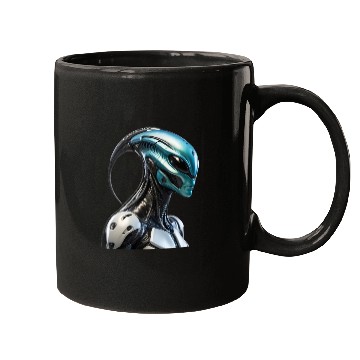Discover Cyber Alien Darg Mugs