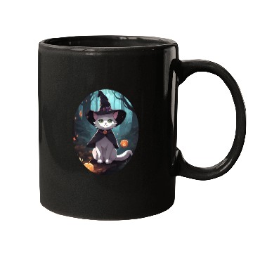 Discover Cute Witchy Cat: Perfect Design for Cat Lovers Mugs