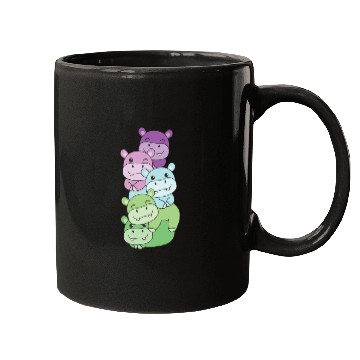 Discover Toric Flag Pride Lgbtq Cute Hippo Mugs