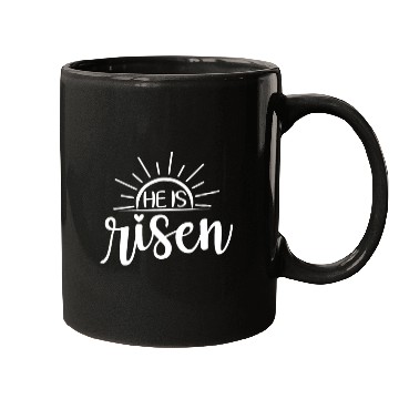 Discover He Is Risen Sunrise Christian Easter Jesus Mugs