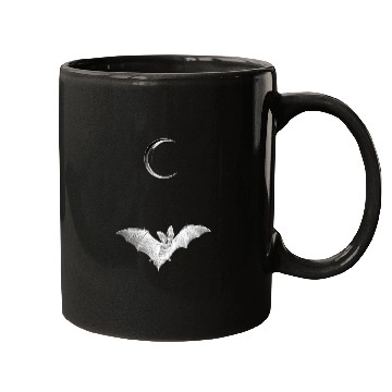 Discover Bat Moon Mugs