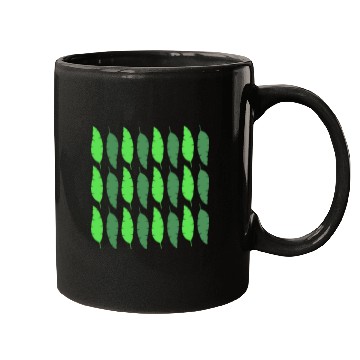 Discover Banana Exotic Green Leaves Pattern Mugs