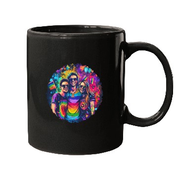 Discover Rainbow Connection Embrace ,Happy Pride Mugs