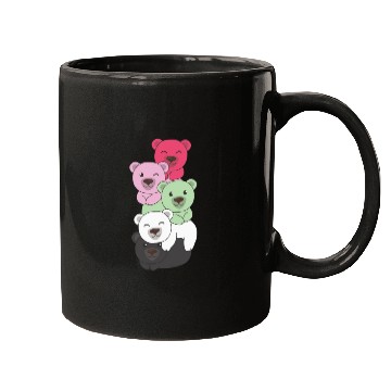 Discover Recipromantic Flag Pride Lgbtq Cute Bear Mugs