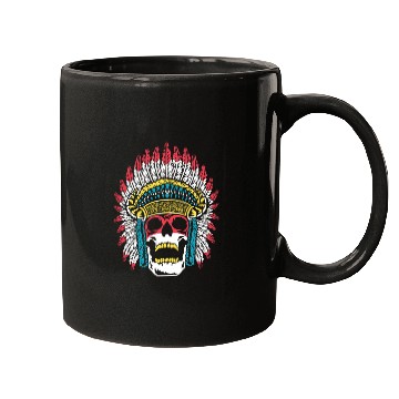 Discover Indigenous Native American Skull Skull Head Mugs
