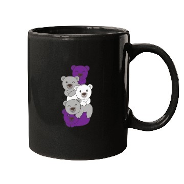 Discover Graysexual Flag Pride Lgbtq Cute Bear Mugs