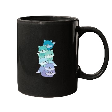 Discover Neptunic Flag Pride Lgbtq Cute Fox Pile Mugs