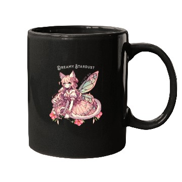 Discover Enchanted Dreamy Stardust-A Cat Fairycore Fantasy Mugs