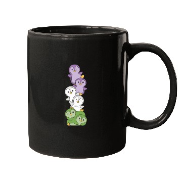Discover Genderqueer Flag Pride Lgbtq Cute Penguin Mugs