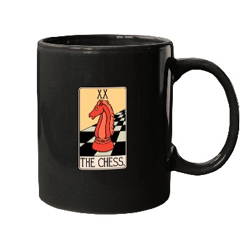 Discover Chess Piece Tarot Card - Chessboard Mugs