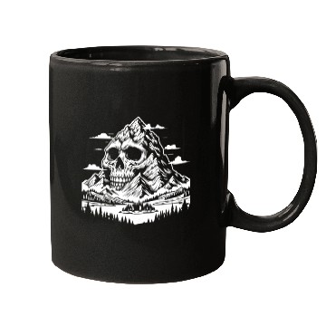 Discover Hiking Hike Skull Nature Mugs