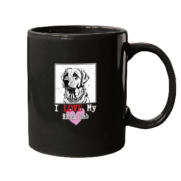 Discover I Love My Black Lab Owner Labrador Retriever Mugs