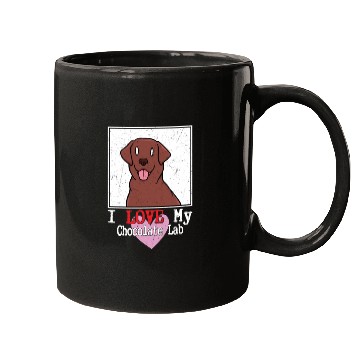 Discover I Love My Chocolate Lab Owner Labrador Retriever Mugs