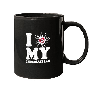 Discover I Love My Chocolate Lab Labrador Retriever Owner Mugs