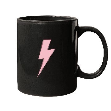 Discover Retro pixels pink lightning bolt Mugs