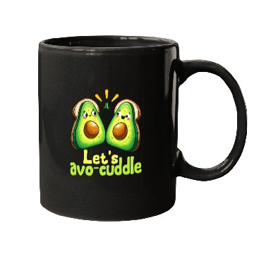 Discover Let's Avo-Cuddle Cute Avocado Love Mugs