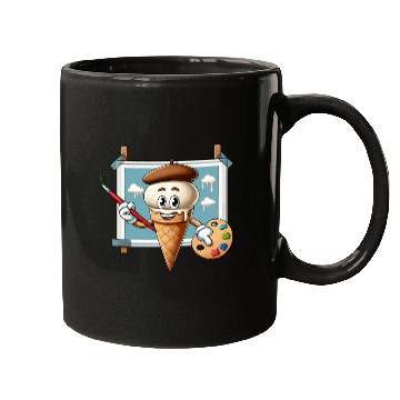 Discover Creative Ice Cream Character Masterpiece Mugs