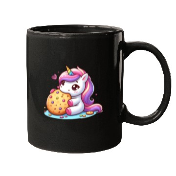 Discover Unicorn Enjoying a Cookie Mugs
