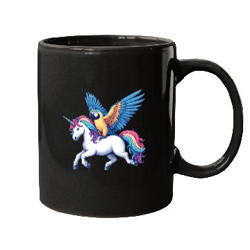 Discover Parrot on Unicorn Mugs
