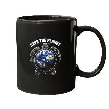 Discover Save The Planet Turtle Environment Ocean Earth Day Mugs