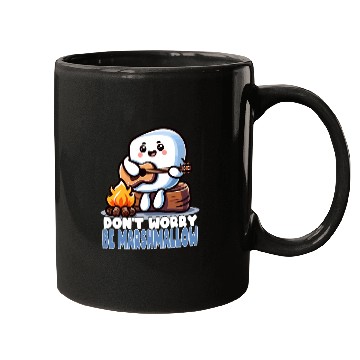 Discover Don't Worry Be Marshmallow Cute Camping Mugs