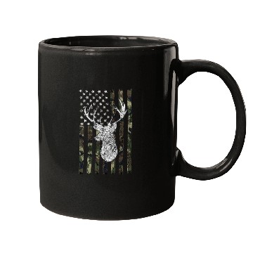 Discover Whitetail Buck Deer Hunting American Camouflage Mugs