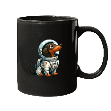 Discover Dachshund Astronaut in Space Adventure Mugs