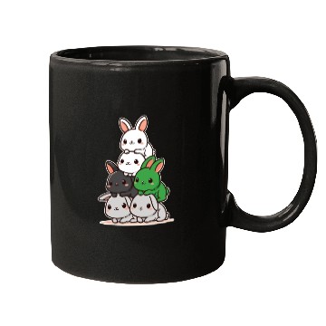 Discover Bunnies Demiromantik Flag Pride Month Cute Bunny Mugs