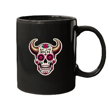 Discover Horned Sugar Skull, eat the rich skull Mugs