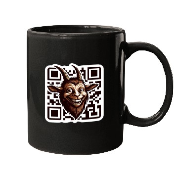Discover Qr Code Goat: Scan for Baaa-mazing Content! Mugs