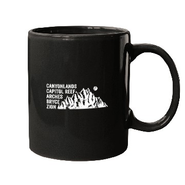 Discover Explore Utah National Parks Mountains Mugs