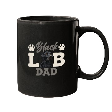 Discover Black Labrador BLACK LAB DAD Labrador Owner Mugs