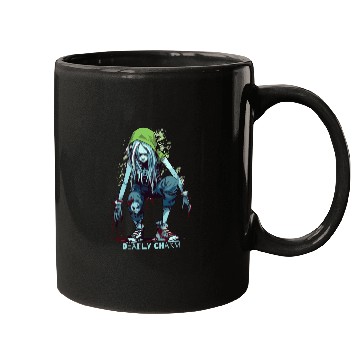 Discover Deadly Charming Zombie Girl Mugs