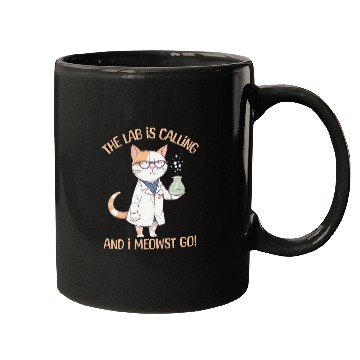 Discover Lab Calling Science Lab Cat Laboratory Chemistry Mugs