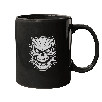 Discover Skull cartoon style Mugs
