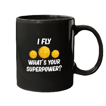 Discover I Fly What's Your Superpower? Funny Cheer Flyer Mugs