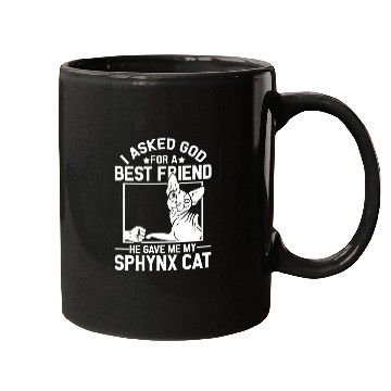 Discover Best Friend Funny Sphynx Cat Mom Mugs