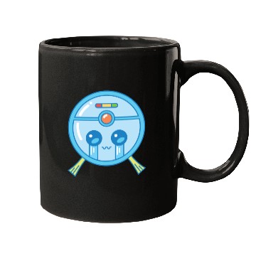 Discover Sad Robot Vacuum Cleaner Kawaii Mugs